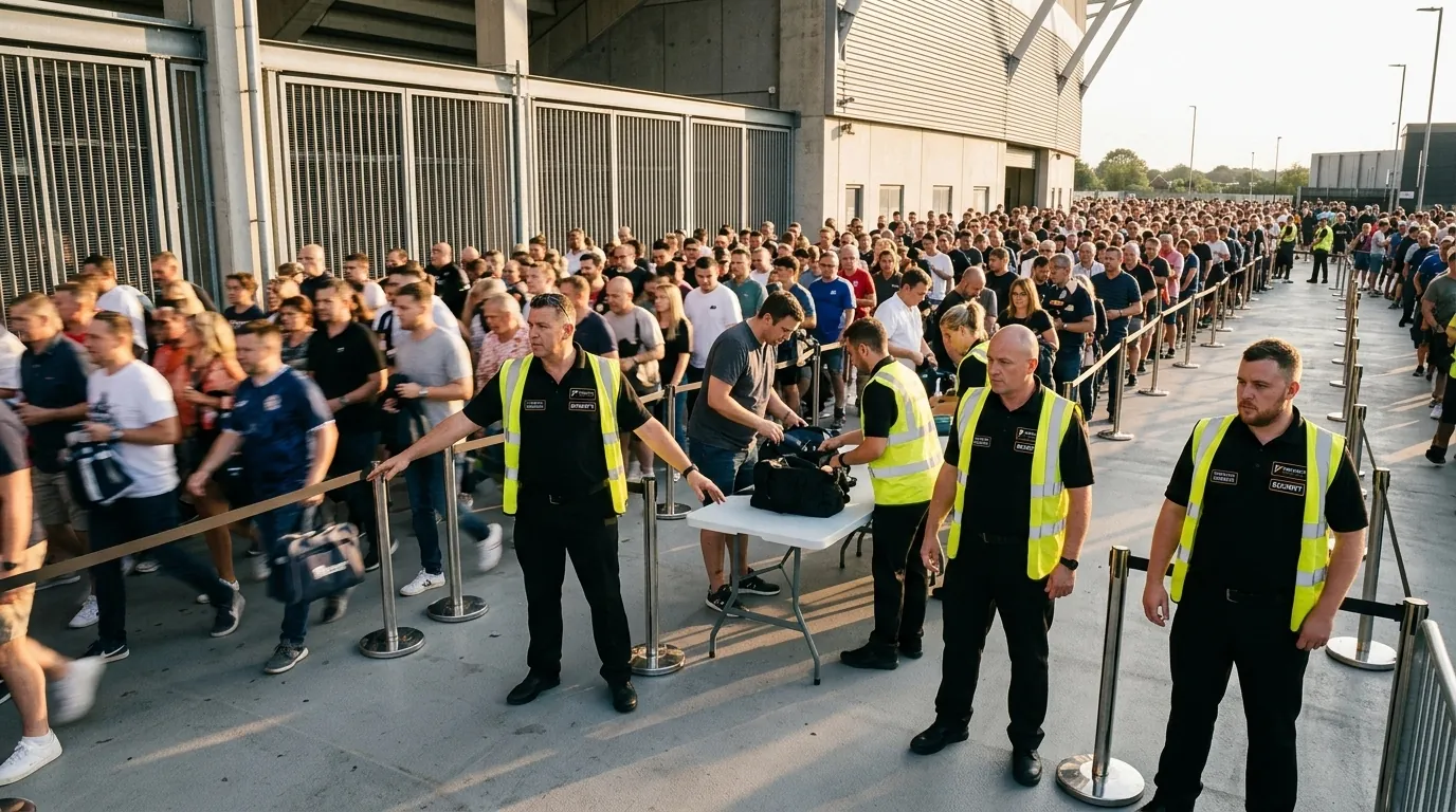 Praxon Security officers providing crowd control